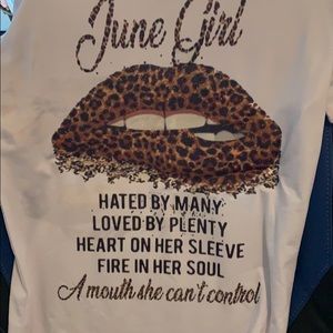 Women’s June birthday shirt v neck